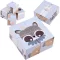 Fa állatképes kirakó kocka szett, 4 db, 5×5×5 cm, kreatív játék