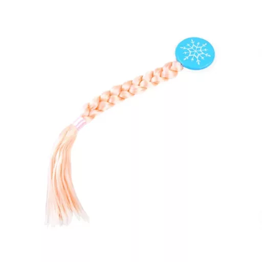 Kék hercegnői jelmezkészlet: korona, jogar, fonott hajcsat, kesztyű