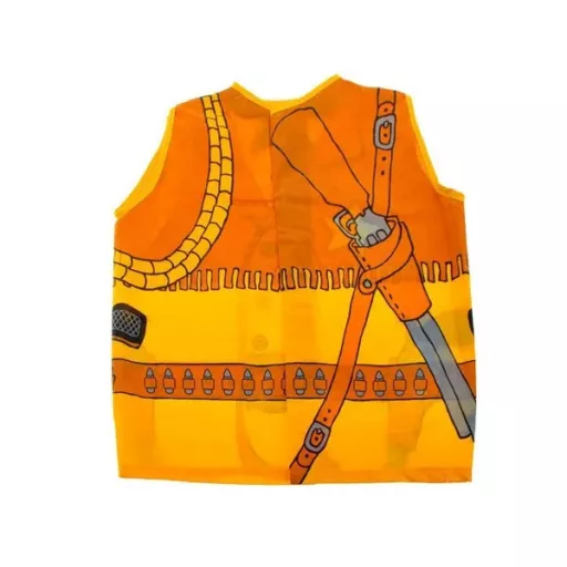 Gyerek mellényes jelmez fejfedővel – rendőr/indián/cowboy/lovag, 3-8 év