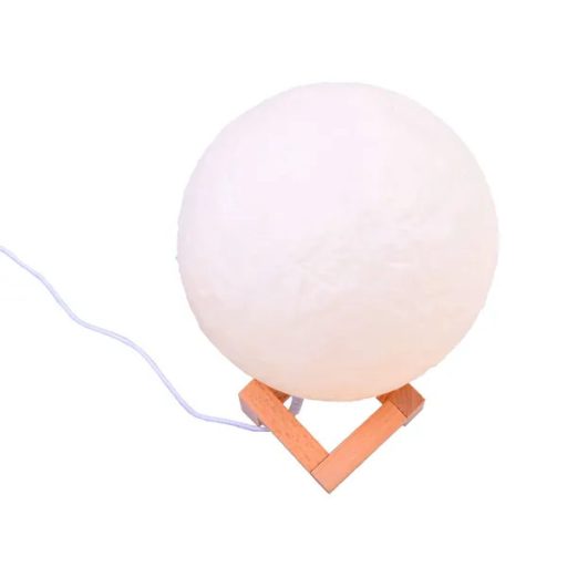 3D hold éjjeli lámpa, 18 cm, USB, érintésvezérelt meleg/hideg fény