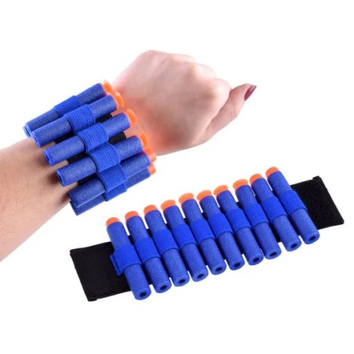 Hablövedékes játék puska hang- és fényhatással, 48 cm, 10 lövedék