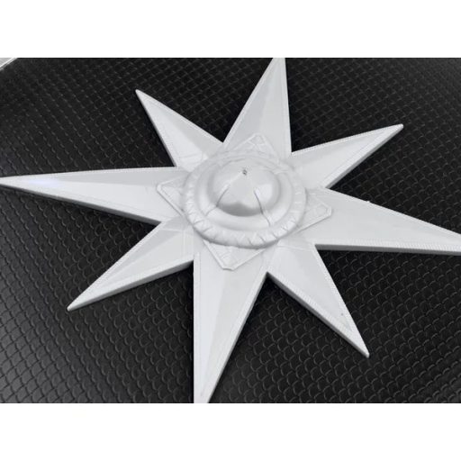 Gyerek lovagi játékkészlet 2 műanyag karddal és 35 cm-es pajzzsal, ezüst-fekete