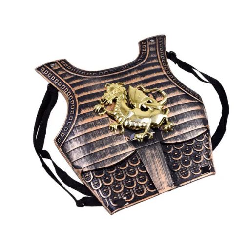 Gyerek íjász jelmez szett: műanyag páncél, kard, íj 58 cm, nyílvesszők