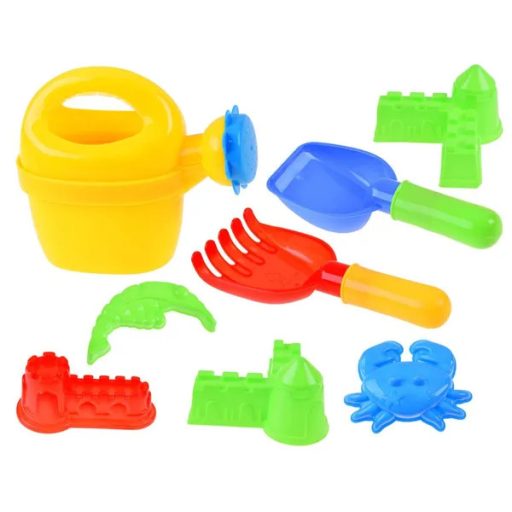 Pókember mintás húzható homokozó kocsi locsolókannával, gereblyével