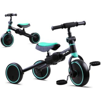   3in1 gyerek tricikli és futóbicikli állítható nyereggel, 30 kg-ig