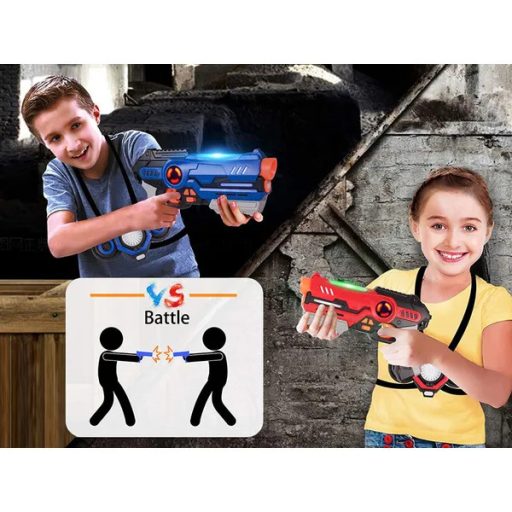 Lézerharc játék készlet 2 főre
