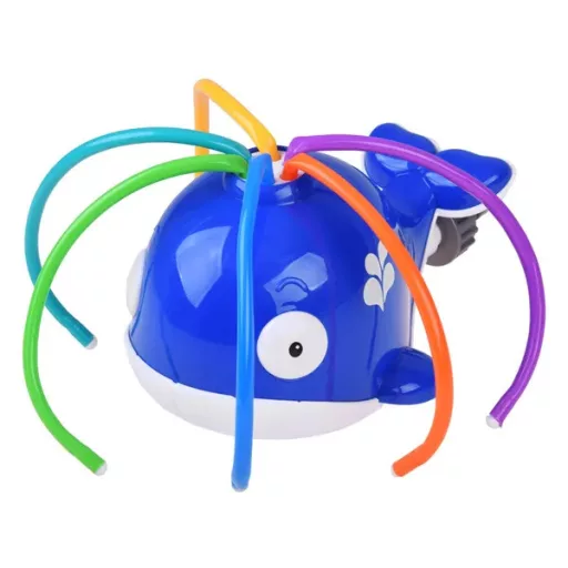 Vidám bálna kerti vízpermetező gyerekeknek, 19×14×12 cm, ½″