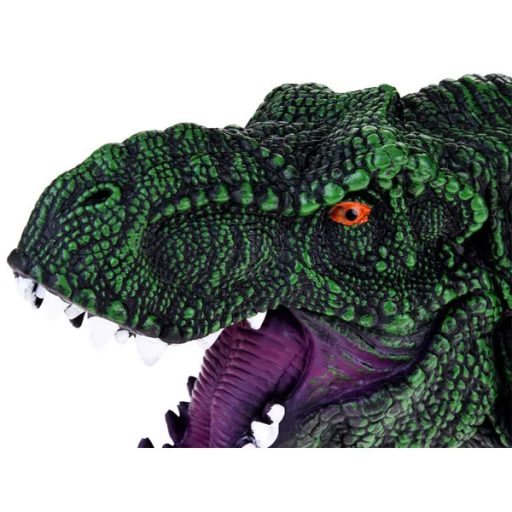 T-Rex dinoszaurusz gumibáb kézbáb, 19,5×9×14 cm