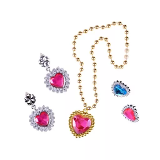 Szivárványos tündérjelmez szett kislányoknak: szoknya, táska, pálca, ékszerek