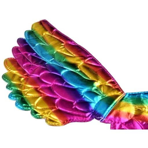 Tündér jelmez szoknyával, szárnyakkal és unikornis fejpánttal, M (100–115 cm)