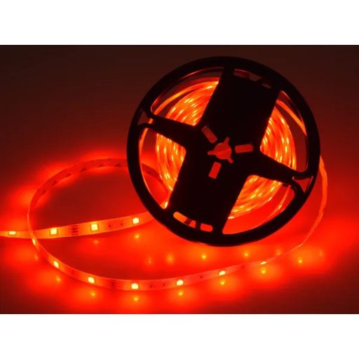 5 m IP65 RGB LED szalag SMD5050, távirányítóval, 12 V, öntapadós