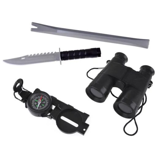 Játék rendőr szett 12 db-es – fény-hang fegyver, bilincs, jelvény