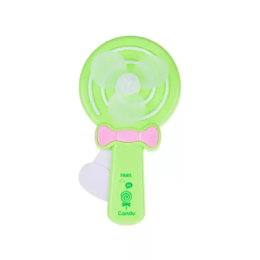 Kézi gyermek szélforgó ventilátor, szilikon lapátokkal, 18 cm