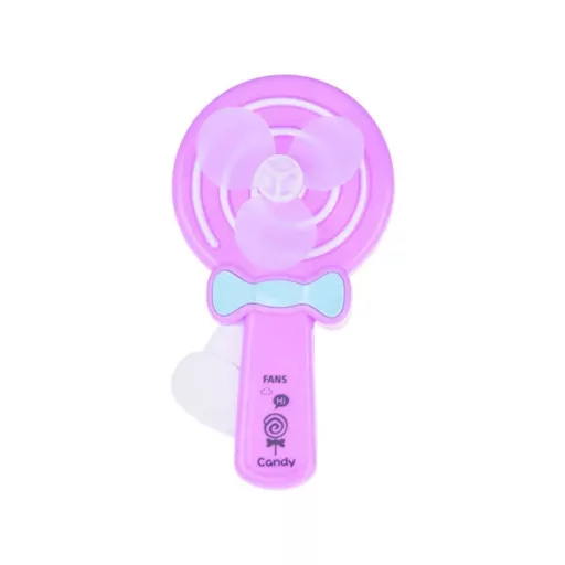 Kézi gyermek szélforgó ventilátor, szilikon lapátokkal, 18 cm