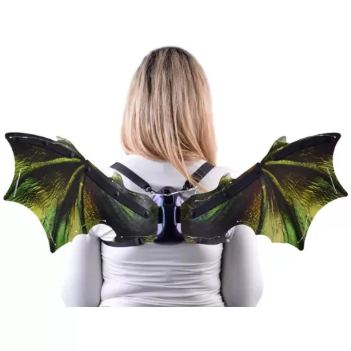 LED-es, hanggal mozgó sárkányszárny jelmez gyerekeknek, 85 cm fesztáv