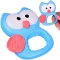 Szilikon állatformájú baba rágóka, ínymasszírozó, 9,5×7,5 cm, BPA-mentes