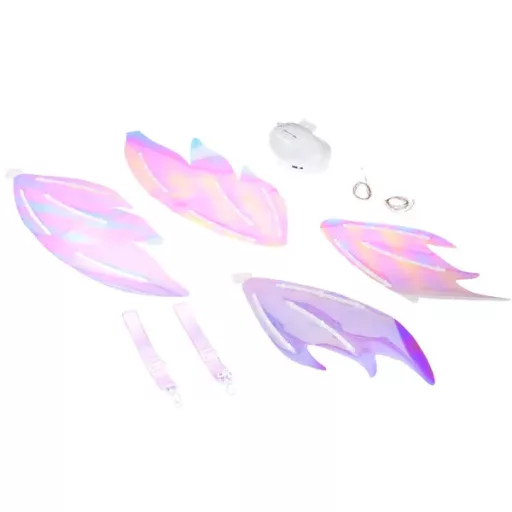 Varázs LED tündérszárnyak gyerekeknek, csapkodó-zenélő 87×41 cm