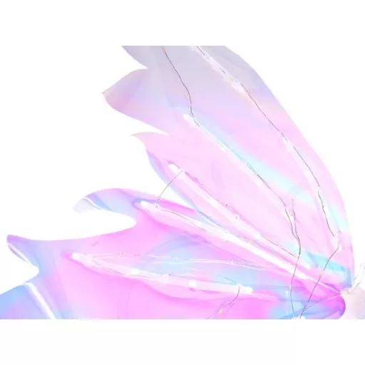 Varázs LED tündérszárnyak gyerekeknek, csapkodó-zenélő 87×41 cm