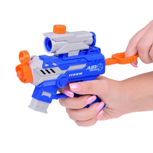 Habszivacslövedékes pisztoly szett céltávcsővel, 6 db lövedék