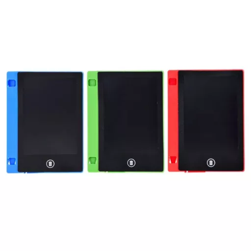 Mini LCD rajztábla gyerekeknek, stylus tollal, 11,5×9 cm, CR1220 elemmel