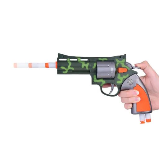 Gyerek habszivacs lőszerszett pisztollyal, 6 db puha lövedékkel
