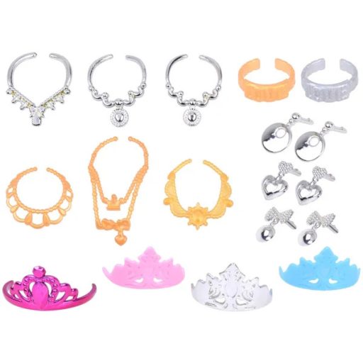 Baba divatkészlet – 10 ruha, 18 pár cipő, táskák és ékszerek