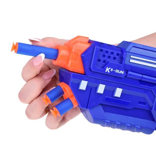 2 az 1-ben játékpisztoly szivacslövedékekkel és zselélabdákkal, céltáblával