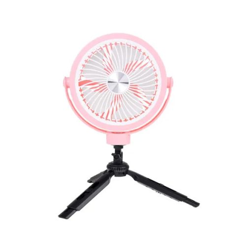 Halk USB asztali ventilátor 360° forgatással, 3 fokozat, rózsaszín