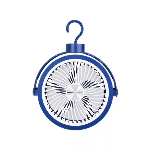 Halk mini USB asztali ventilátor, 360° forgatható fej, 3 seb., fehér