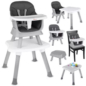   6 az 1-ben multifunkciós etetőszék asztallal, Duplo lap, 6 hó-25 kg