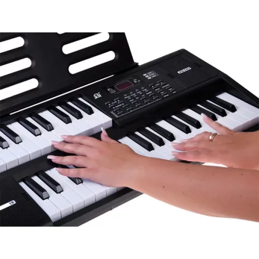 61 billentyűs elektronikus zongora SPLIT funkcióval, LED kijelzővel, mikrofonnal