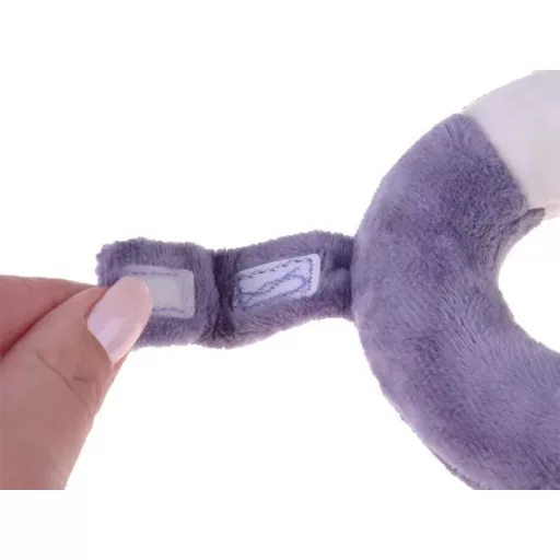 Plüss csörgő mackó újszülötteknek 0+, 15 cm