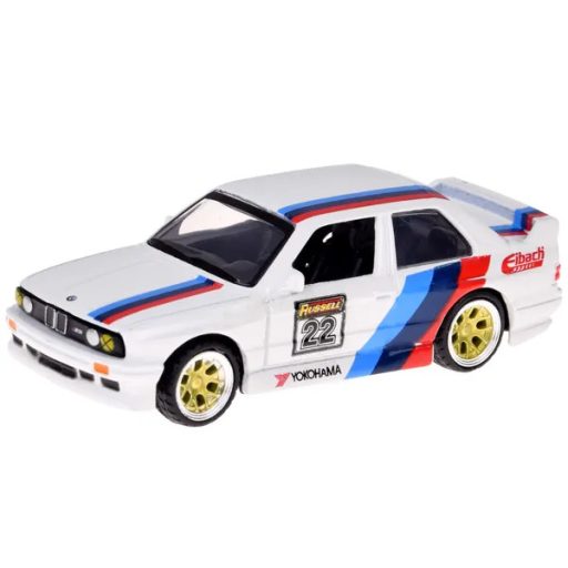 1:64 fém autó szett Maisto platós teherautó + BMW M3 1988 fehér