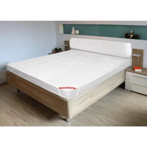Antiallergén steppelt mikroszálas matracvédő gumis fehér 90x200 cm