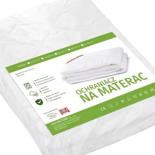 Antiallergén steppelt mikroszálas matracvédő gumis fehér 90x200 cm