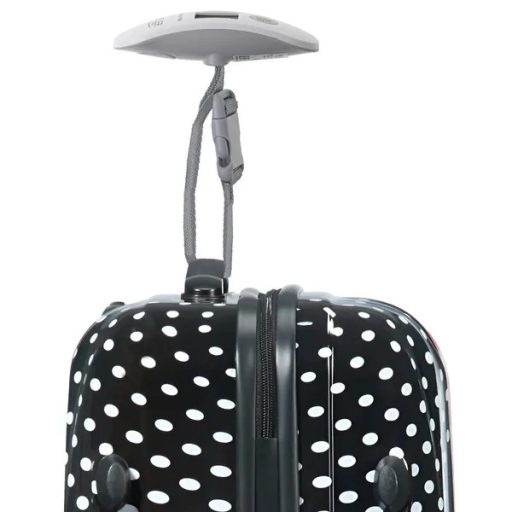 Utazó digitális poggyászmérleg 40 kg-ig, LCD kijelző, CR2032