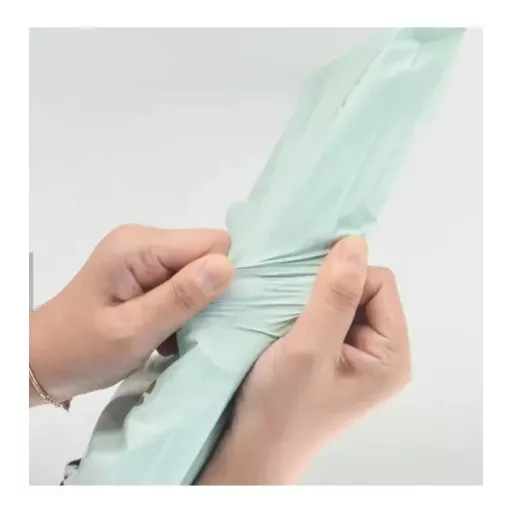 Mentazöld futártasak fogantyúval 500×600+70 mm, 50 db, Thank You