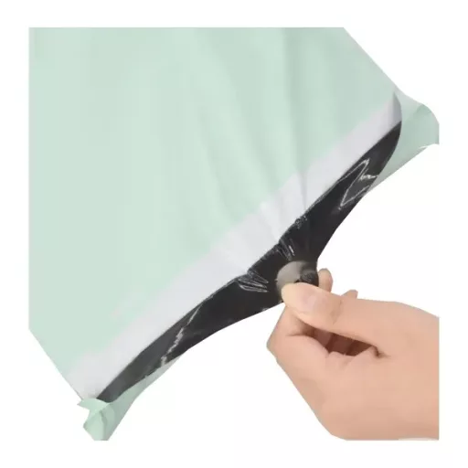 Mentazöld futártasak fogantyúval 500×600+70 mm, 50 db, Thank You