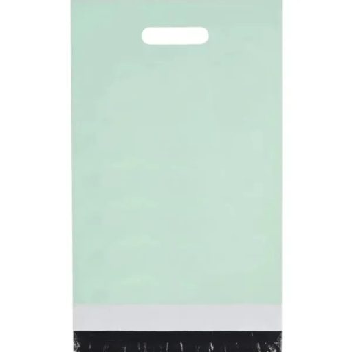 Mentazöld futártasak fogantyúval 500×600+70 mm, 50 db, Thank You