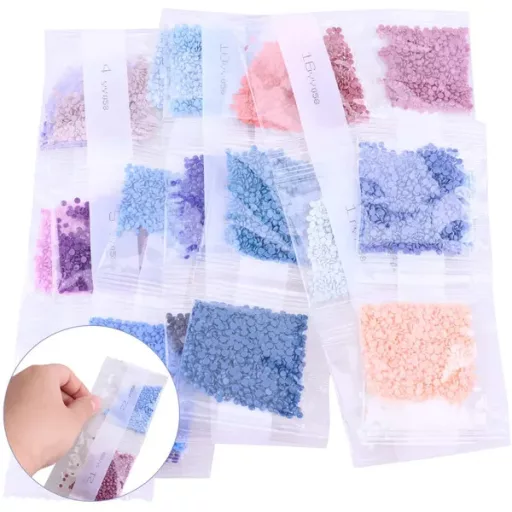 Gyémántszemes kirakó 5D szörfös kutya, komplett diamond painting 15×20 cm