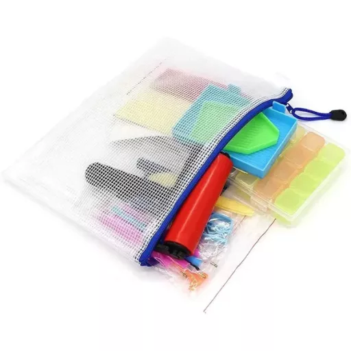 Gyémántfestés kiegészítő készlet 60 részes eszközökkel és tárolóval