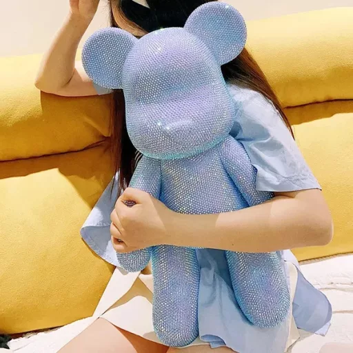 5D gyémántszemes kirakó készlet – maci figura, 38 cm