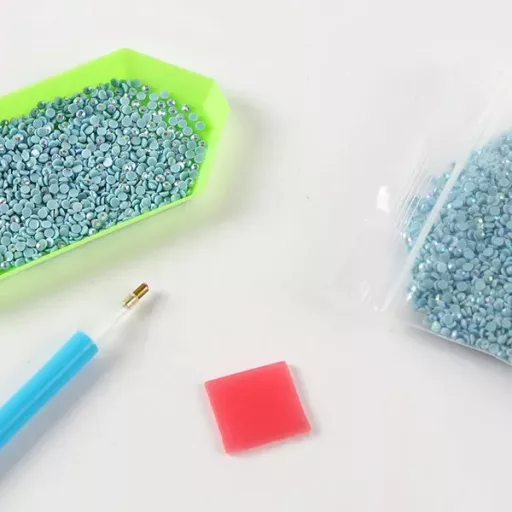 5D gyémántszemes kirakó készlet – maci figura, 38 cm