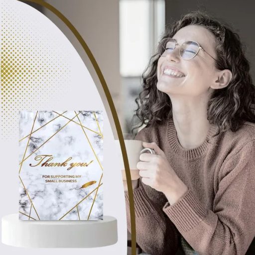 Arany márvány mintás öntapadós futártasak 255×370 mm, 50 db