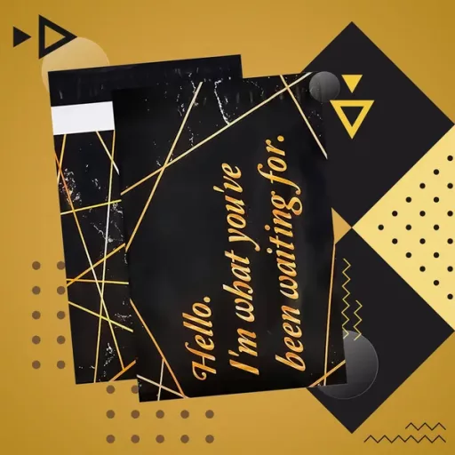 Fekete futár tasak öntapadó ragasztócsíkkal 255×370 mm – 50 db csomag