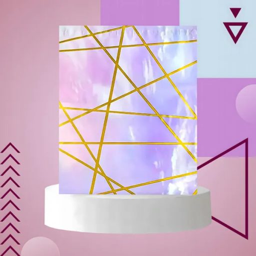 Futár polietilén tasak 255×370 mm, lila-arany, erős, 50 db