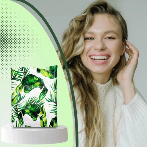 Erős futár politasakok zöld levél mintával, 255×370 mm, 50 db