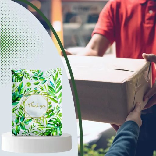 Erős futár műanyag tasak 310x420 mm, 50 db, Thank You dizájn