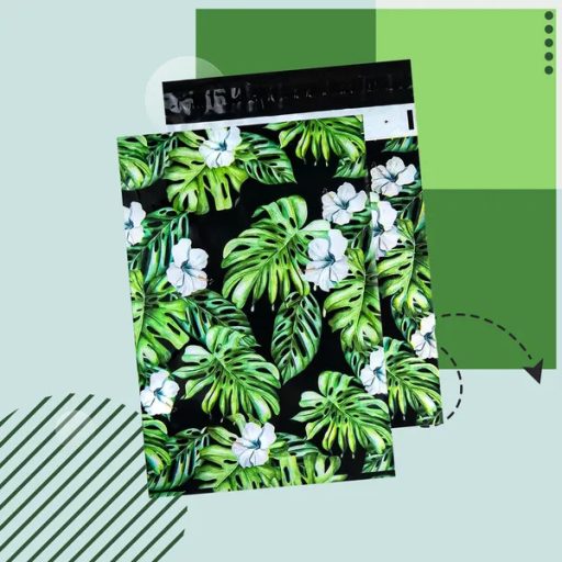 Futár politasak 310x420 mm, dzsungel minta, extra erős, 50 db