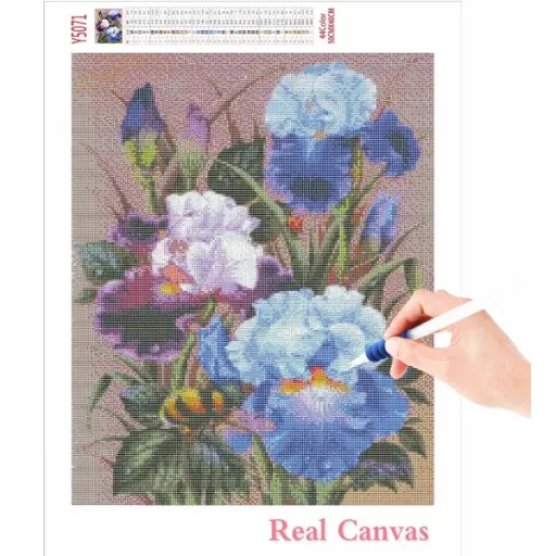 5D gyémántfestő készlet születésnapi mintával, 40×50 cm, teljes szett